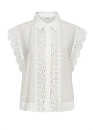 Molly skjorte top Bright White Copenhagen Muse 